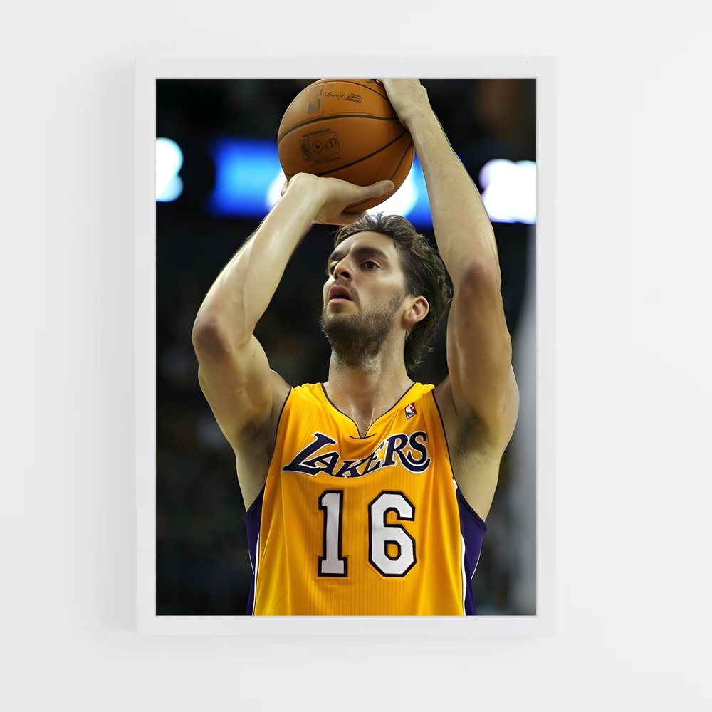 Poster Pau et Fierté – affiche Basketball (vue 3)